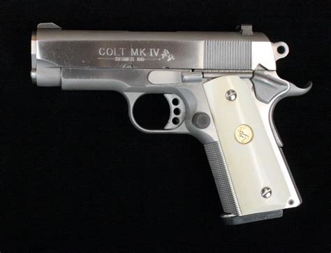 Customized Colt Mk Iv Series 80 Officers Acp Semi Auto Pistol 45 Cal