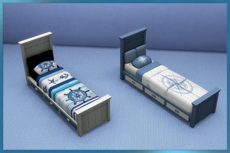 Blackys Sims 4 Zoo Bed Nautilus E By Weckermaus • Sims 4 Downloads