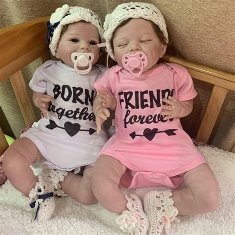 Twins 22inch Reborn Baby Dolls Lifelike Realistic Reborn Etsy