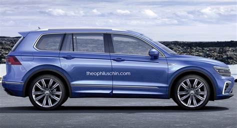 Latest Volkswagen Tiguan Rendered In 7 Seat And Coupe Guises Carscoops