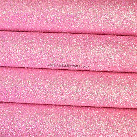 Tickled Pink Chunky Glitter Fabric Funtastic Crafts