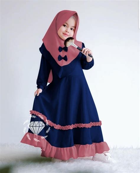 Model Baju Gamis Brokat Anak Kecil Perempuan Hijab Jilbab Gallery