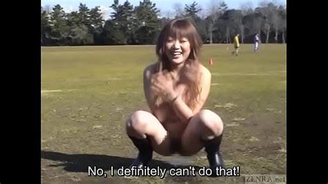 Subtitled Japanese Public Nudity Peeing And Then Soccer Game Voyeur