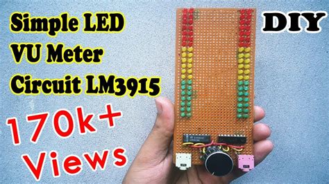 The lm3915 will provide the functions to building an audiometer at home. How to make a Simple VU Meter With 80 LEDs IC LM3915 - YouTube