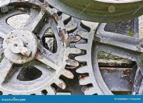 Close Up Of A Set Of Metallic Gear Stock Photo Image Of Mechanics