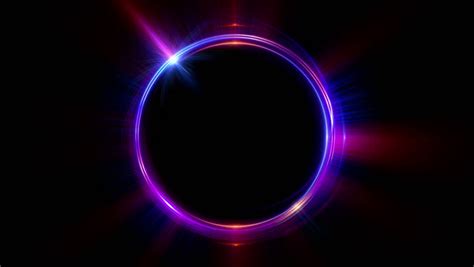 Abstract Neon Background Shine Ring Halo Stock Footage Video 100