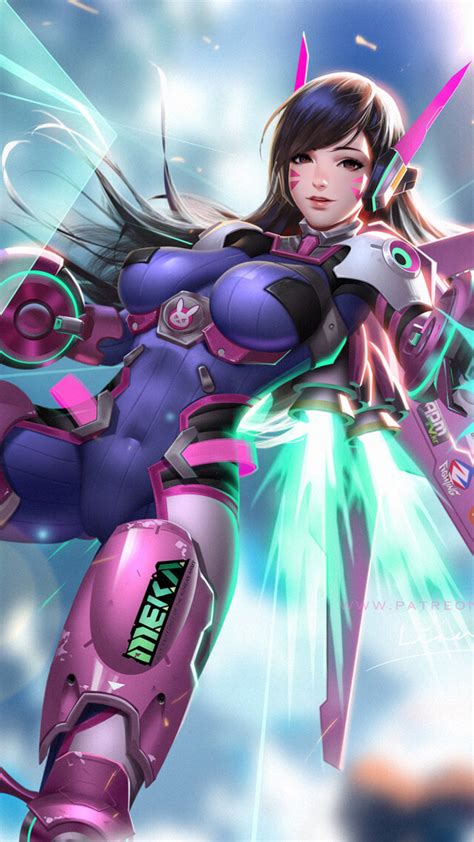 1080x1920 Overwatch Dva Iphone 7 6s 6 Plus And Pixel Xl One Plus 3