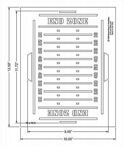 Football Field Stencil 14 Mil Paintingcrafts Templates For Sale