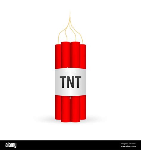 Red Dynamite Pack With Electric Time Bomb Tnt Vector Stock