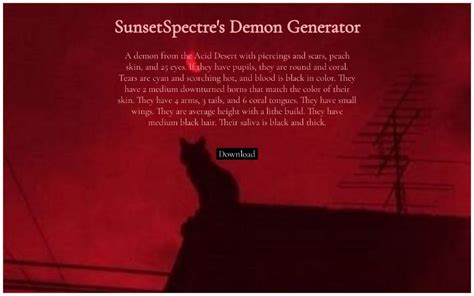 Sunsetspectre S Demon Generator