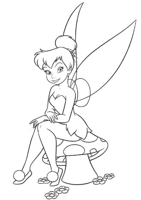 Free And Easy To Print Tinkerbell Coloring Pages Tulamama