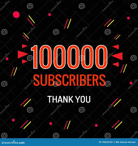 100k Followers Thank You Colorful Celebration Template Social Media