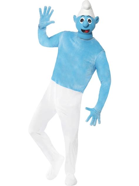 Deluxe Smurf Costume Tv Book And Film Costumes Mega Fancy Dress