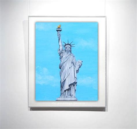 Statue Of Liberty Painting 10x8in Oil By Oilpaintingschrista Art