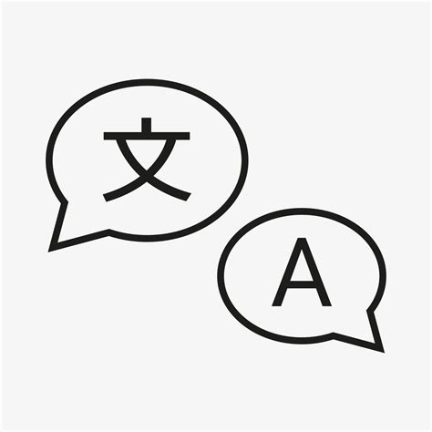 Icono De Traductor Logotipo Traducir Símbolo Aislado Sobre Fondo