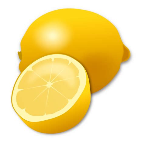 Cut Lemon Cartoon