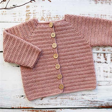 Apricot Baby Cardigan Integrated 1st Place 6 12 A New And Crochet Hand
