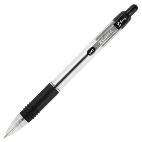 Zebra Pen Z Grip Retractable Ballpoint Pens Medium Pen Point 1 Mm