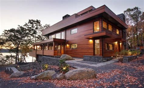 Fōz Designs Mid Century Modern Home Boasts Rustic Charm In The Hudson