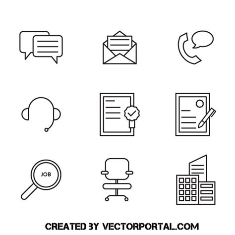 Office Icons Clip Artai Royalty Free Stock Svg Vector And Clip Art