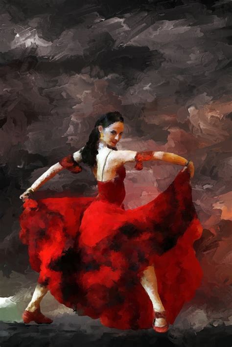 Flamenco Dance Art Paintings Spanish Dancers Dance Art Etsy