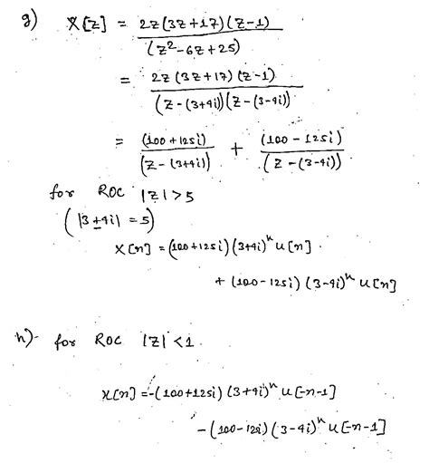 [solved] q 1 find the inverse z transform by partial fraction expansion course hero