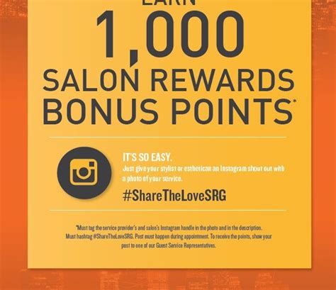 Earn 1000 Salon Reward Bonus Points For Instagram Shout Out The Head