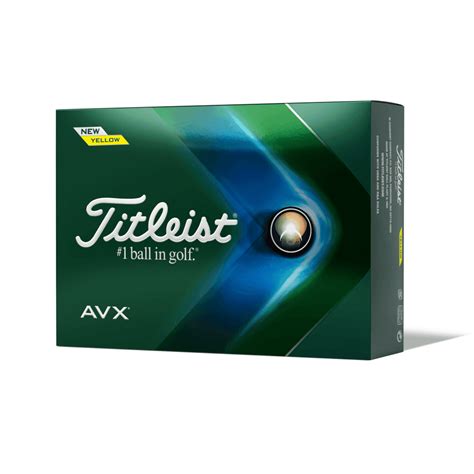 Titleist Titlesit Avx Yellow Golf Balls Personalised Logo Or Text