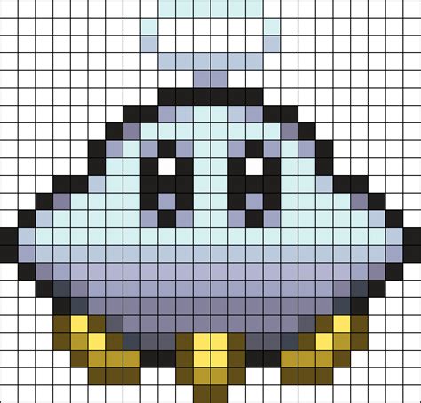 Kirby Enemy Cute Ufo Perler Bead Pattern Bead Sprite Fuse Bead