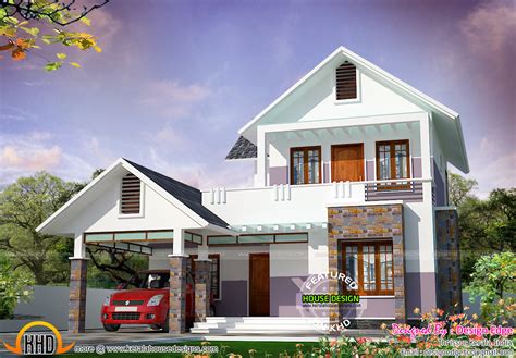 Simple Modern House In 1700 Sq Ft Kerala Home Design And Floor Plans