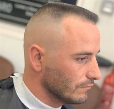 Barbershop Haircut Smoking Haircut For Balding Men On Top Balding Mens