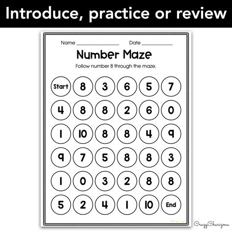 Differentiated Number Worksheets 0 20 Mazes
