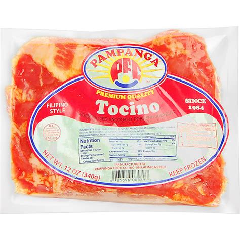 Pampanga Pork Tocino 12 Oz Tocino Island Pacific Market