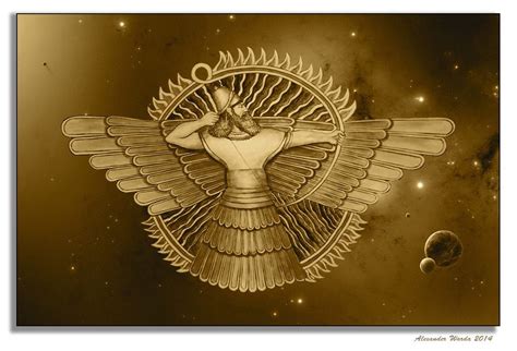 Assyrian Alaha Ashur God Ashur Mesopotamia Assyria Babylonian