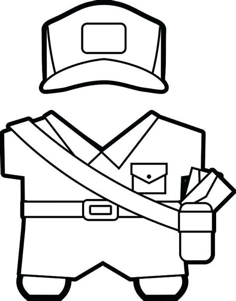 Letter Carrier Coloring Page Coloring Pages
