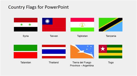 Country Flags Clipart For Powerpoint S To Z Slidemodel
