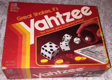 Yahtzee Dice Game 1982 Vintage Milton Bradley 8 To Adult Ebay