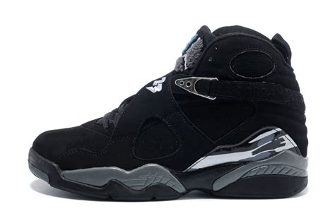 Nike Air Jordan Retro 8 Viii Black Grey Men Women Basketball Shoes