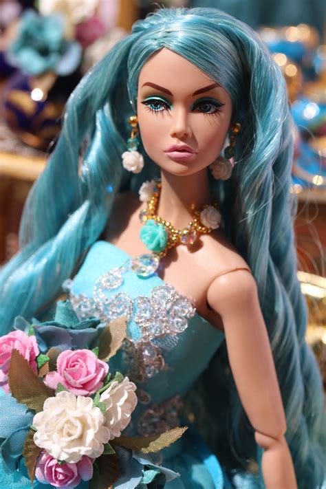 Azure Poppy Princess Barbie Dolls Beautiful Barbie Dolls Doll Dress
