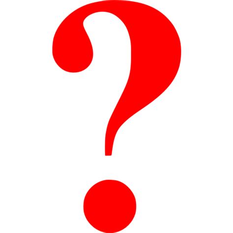 Red Question Mark Icon Png