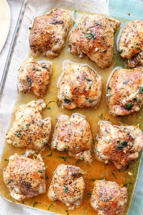 It's one of my wife's signature chicken recipes. Baked Tender Chicken Thighs Recipe - Valentina's Corner