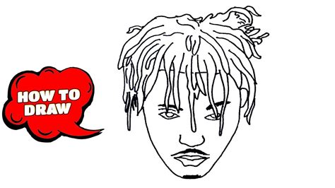 How To Draw Juice Wrld Juice Wrld Drawing Easy Sketch Tutorial Youtube