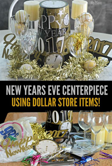 New Years Eve Centerpiece Idea Using Dollar Store Items Hip2save New Years Eve