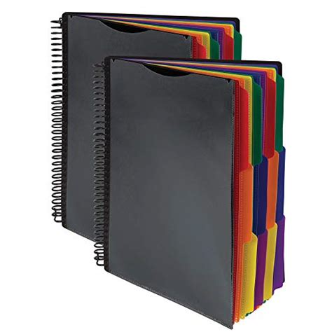 Samsill 5 Subject Spiral School Folder Organizer 5 Dividers With