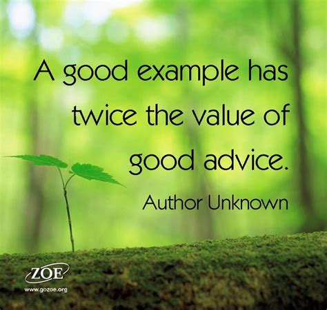 Be A Good Example Quotes Quotesgram