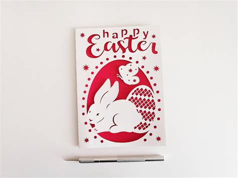 Happy Easter card svg 2 envelopes svg Silhouette cut file | Etsy