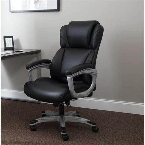 Executive chair ergonomic massage office chair with armrests and footrest,adjustable height 145° recline and 360° rolling swivel, with lumbar support(color:fabric,size:gray). Winston Porter Mcglade Ergonomic Executive Chair & Reviews ...