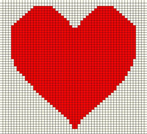 Heart Grid Knitted Heart Filet Crochet Charts Knitting