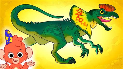 Learn Dinosaurs For Kids Dinosaur Names Dilophosaurus