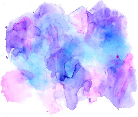 Watercolor Paint Brush Strokes From A Hand Drawn Background 9597691 Png